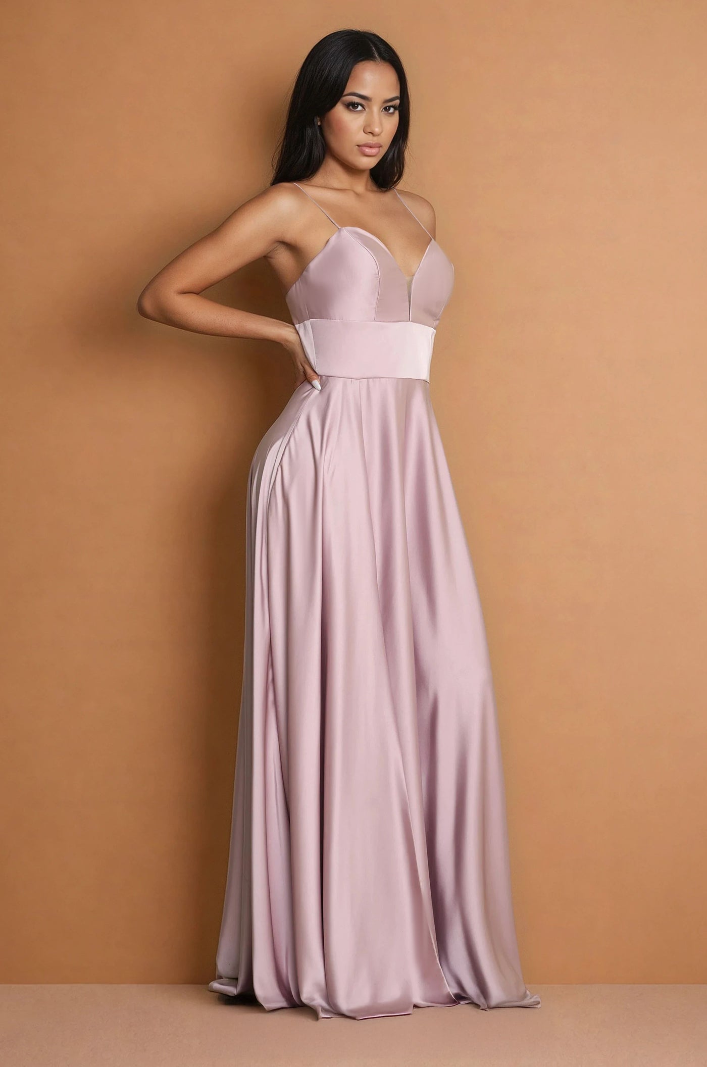 Formal Dresses Long Formal Evening Party A Line Dress Mauve