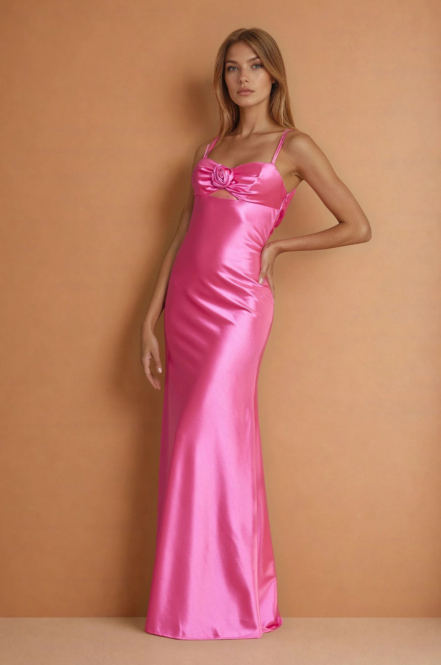 Floor Length Sexy Prom Satin Formal Dress