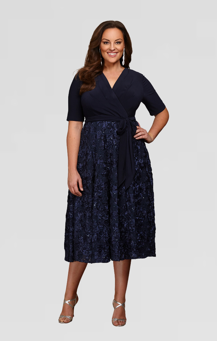 Plus Size Lace Cocktail Dress Alex Evenings 4121465