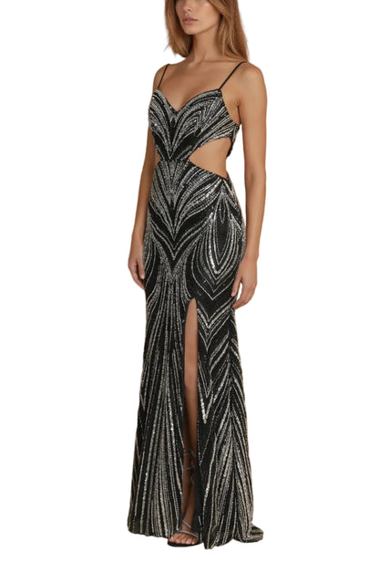 Prom Dresses Black Fully Beaded Sexy Prom Dress Black