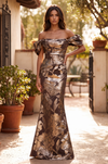 Floor Length Off Shoulder Formal Couture Evening Dress