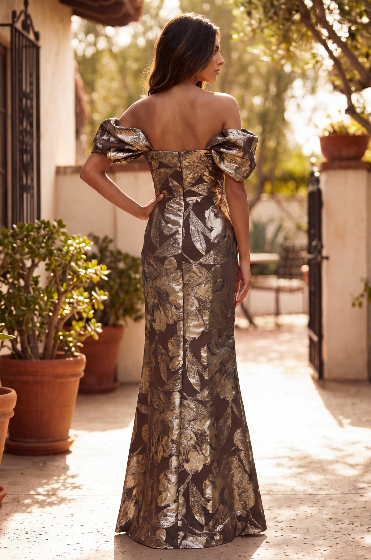 Floor Length Off Shoulder Formal Couture Evening Dress