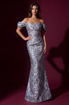 Floor Length Off Shoulder Formal Couture Evening Dress