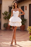 Short Corset Bubble Homecoming Dress