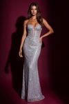 Long Sequence Prom Formal Evening Dress 