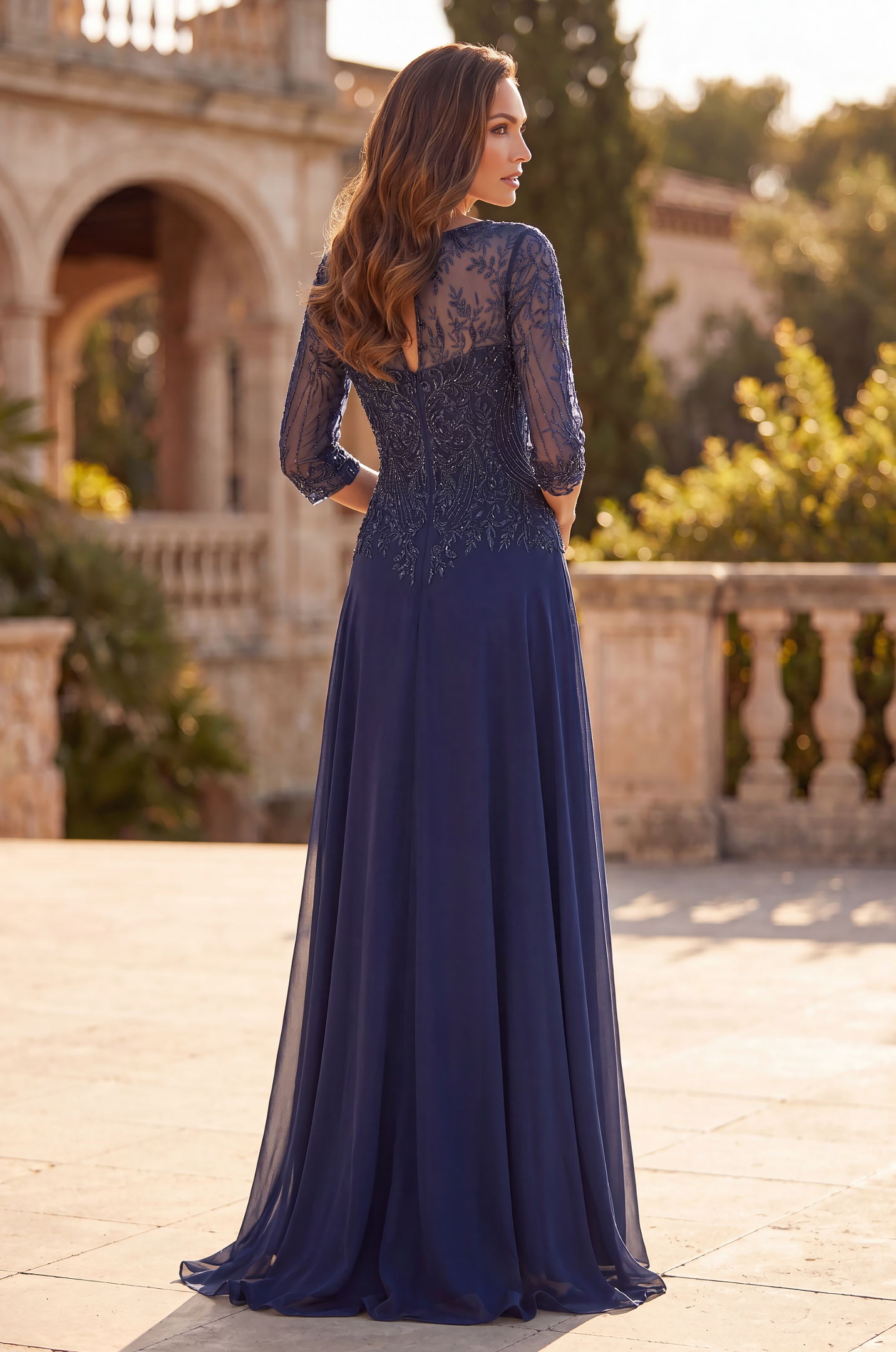 Long Sleeve Formal Dress Evening Gown 