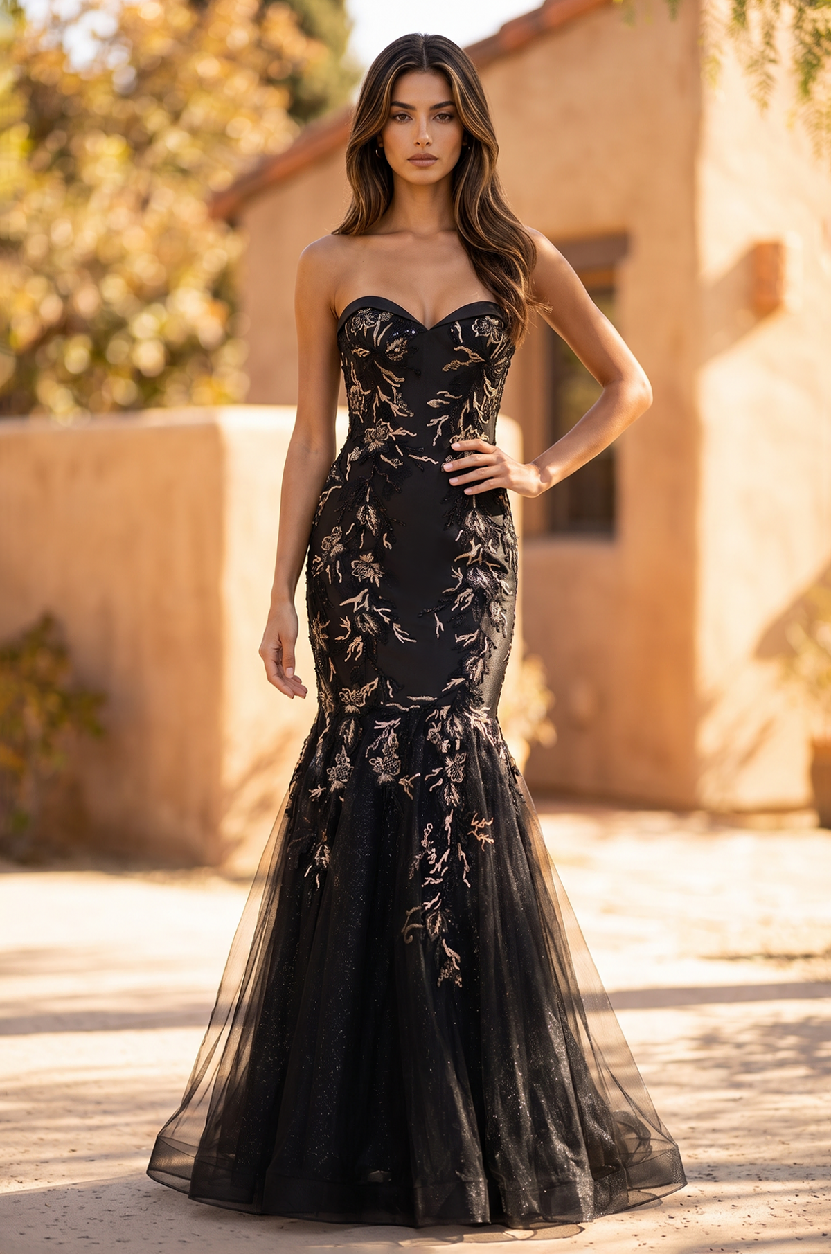 Style 1708 Black - Front View
