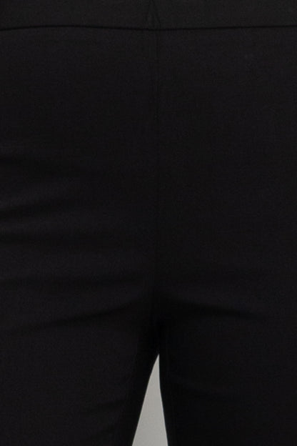 Counterparts banded mid waist slim leg millennium pant - Wholesale - BLACK - Fabric