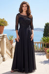 Long Sleeve Hand Beaded Mother of The Bride Dress