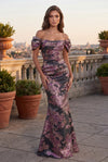 Floor Length Off Shoulder Formal Couture Evening Dress