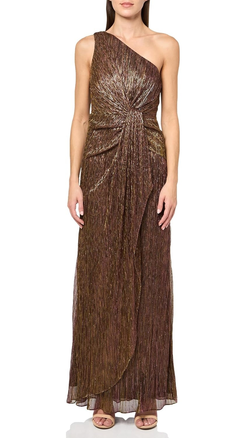 Adrianna Papell Stardust Pleated Draped Gown 208794 Wholesale