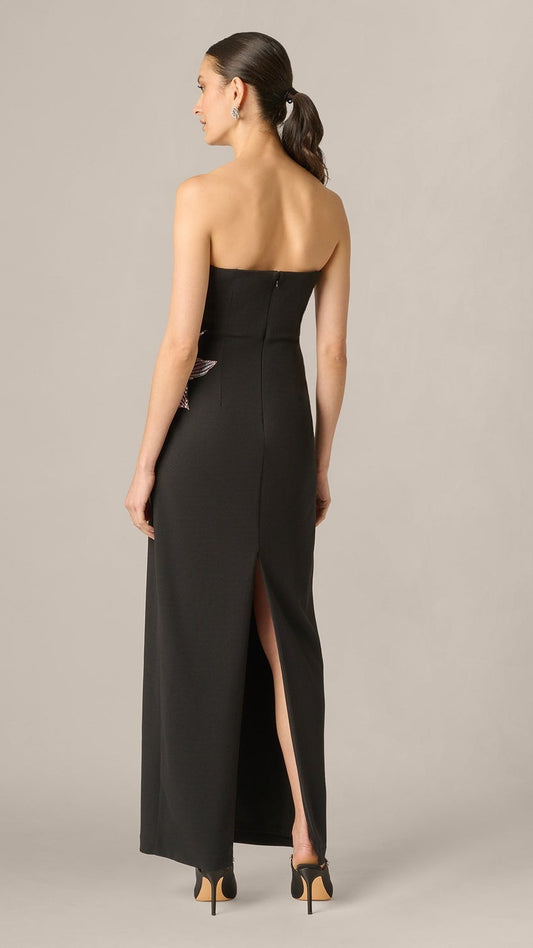 Aidan Mattox Strapless Beaded Flower Gown 209549 Wholesale