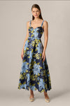 Aidan Mattox Floral Jacquard Sweetheart Scalloped Ankle Dress 209996 Wholesale