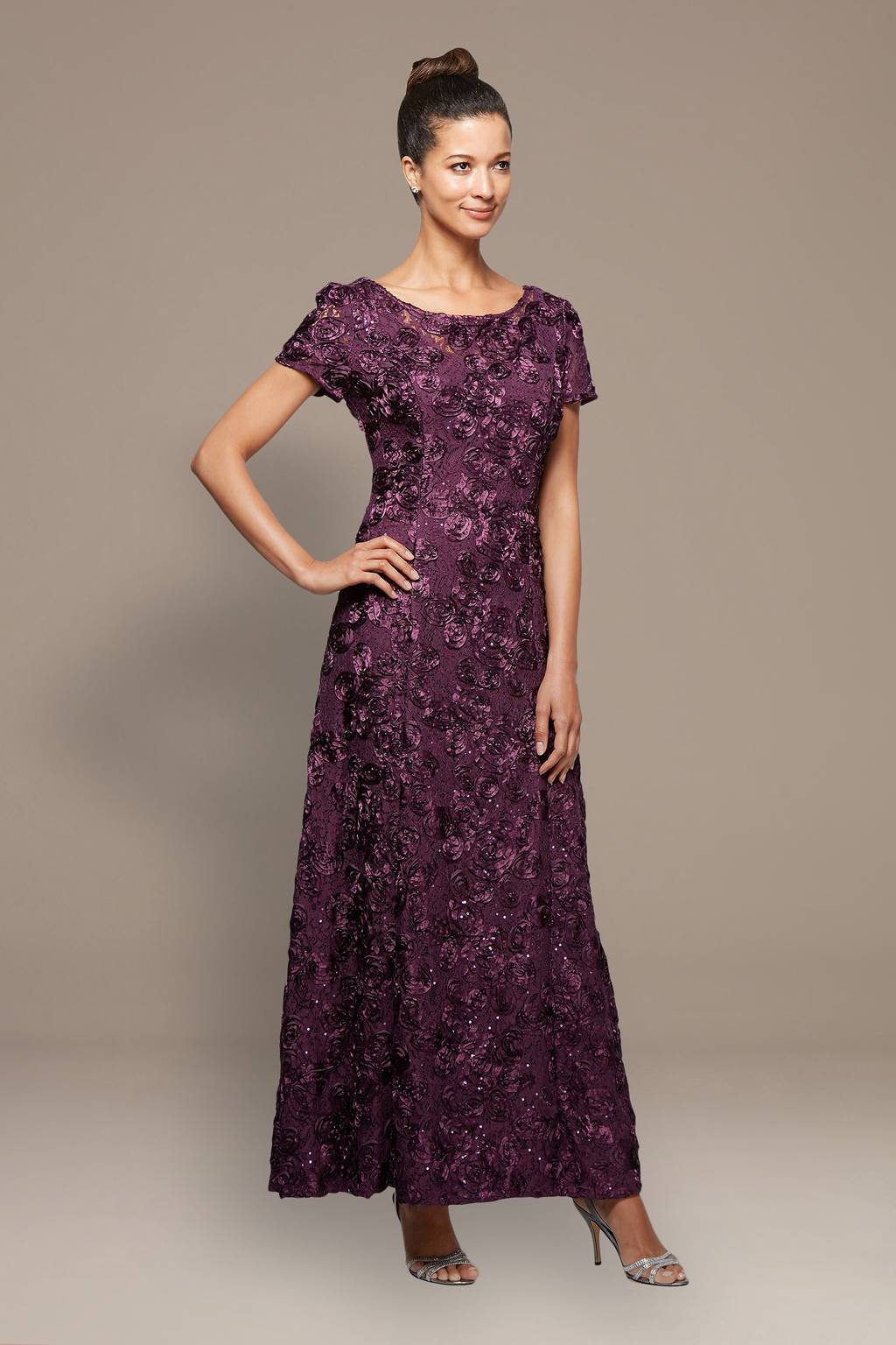 Long A-Line Petite Formal Dress Alex Evenings 212788