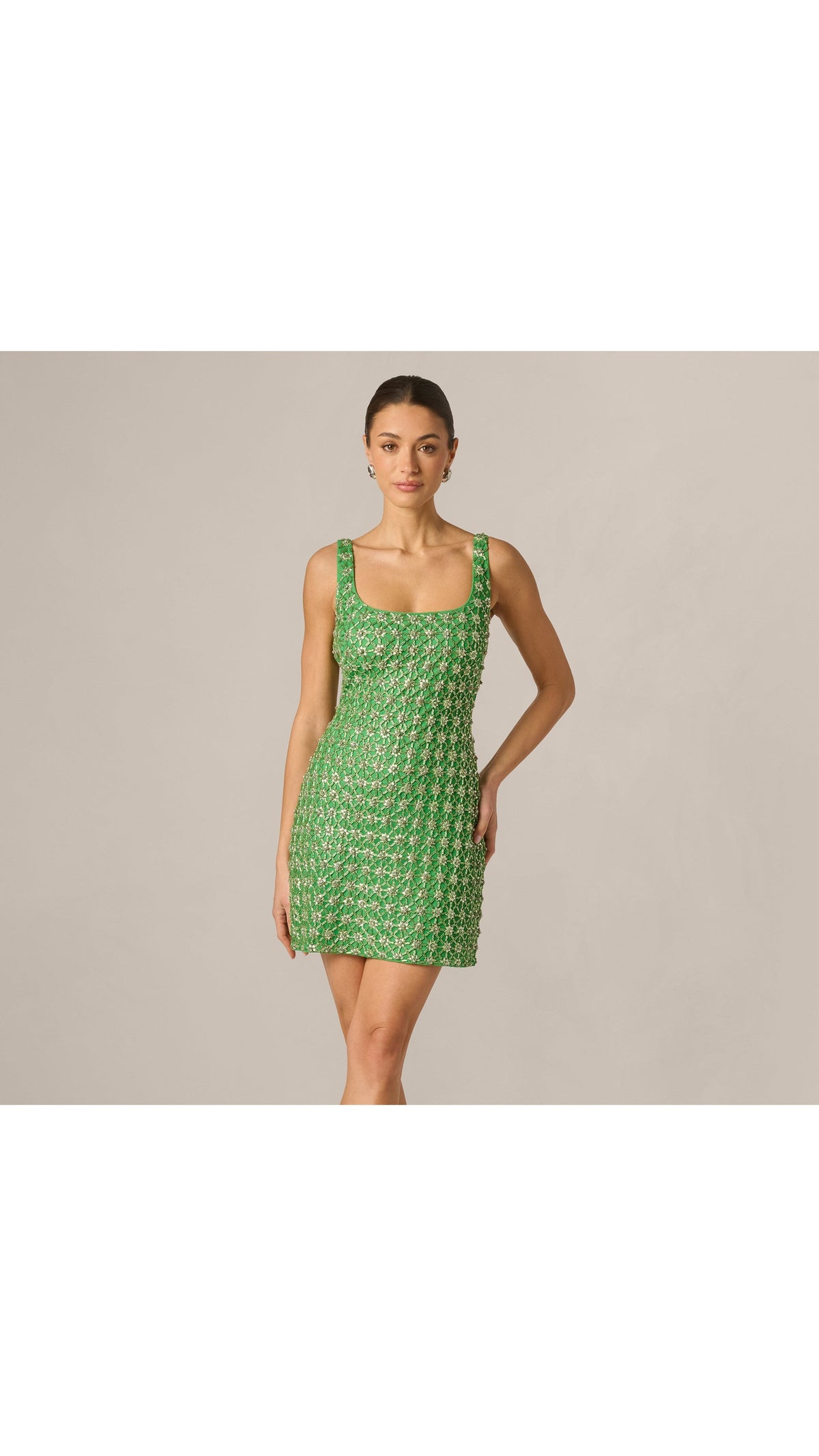 Adrianna Papell Sleeveless Beaded Sheath Mini Dress 213287 Wholesale