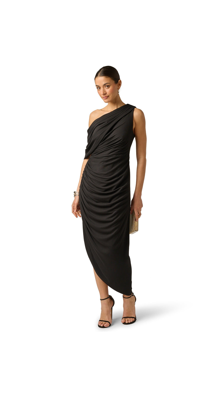 Adrianna Papell Asymmetrical Draped Jersey Gown 213443 Wholesale