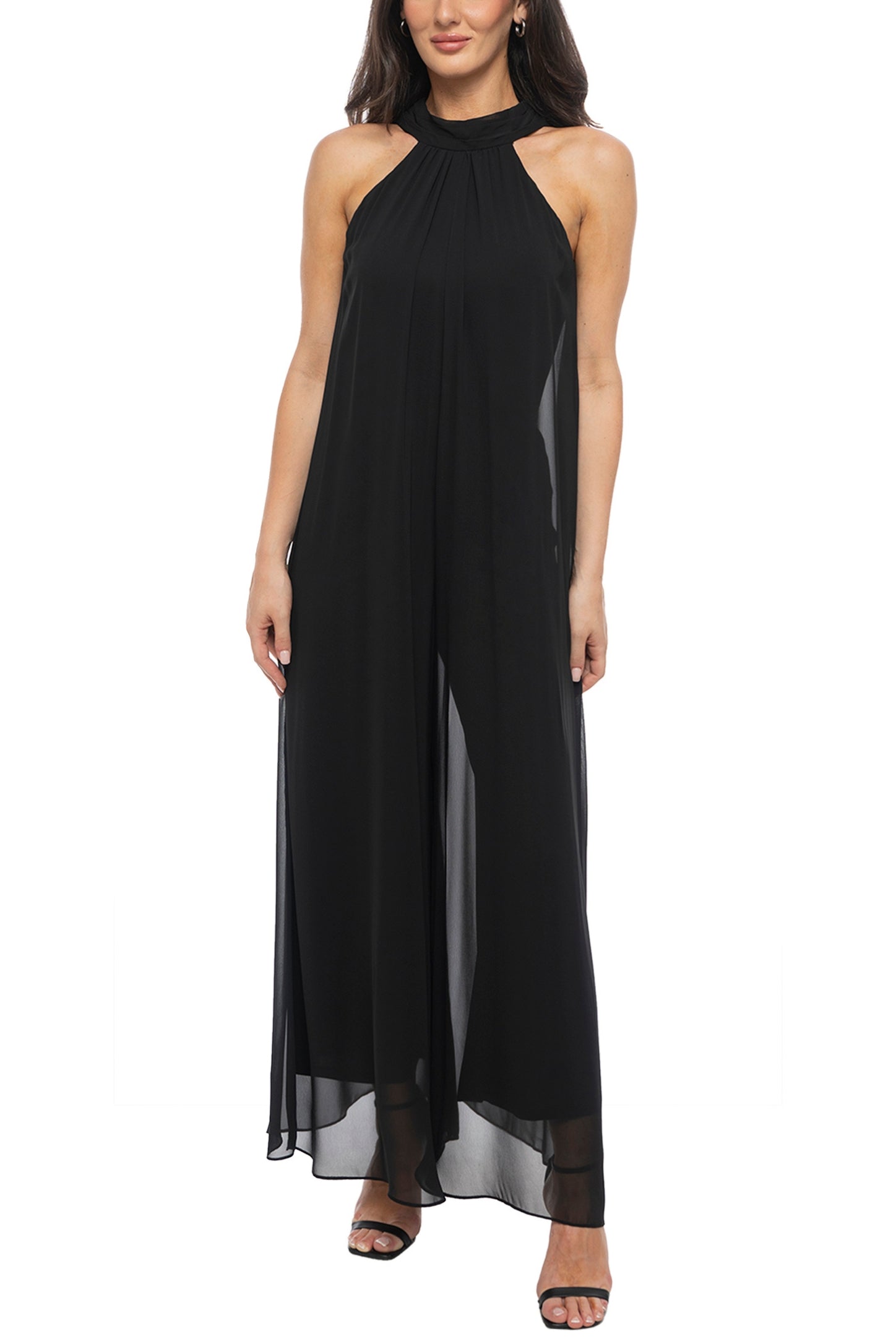 Sleeveless overlay jumpsuit on sale