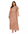 Plus Size Beaded Blouson Gown Adrianna Papell AP1E211724