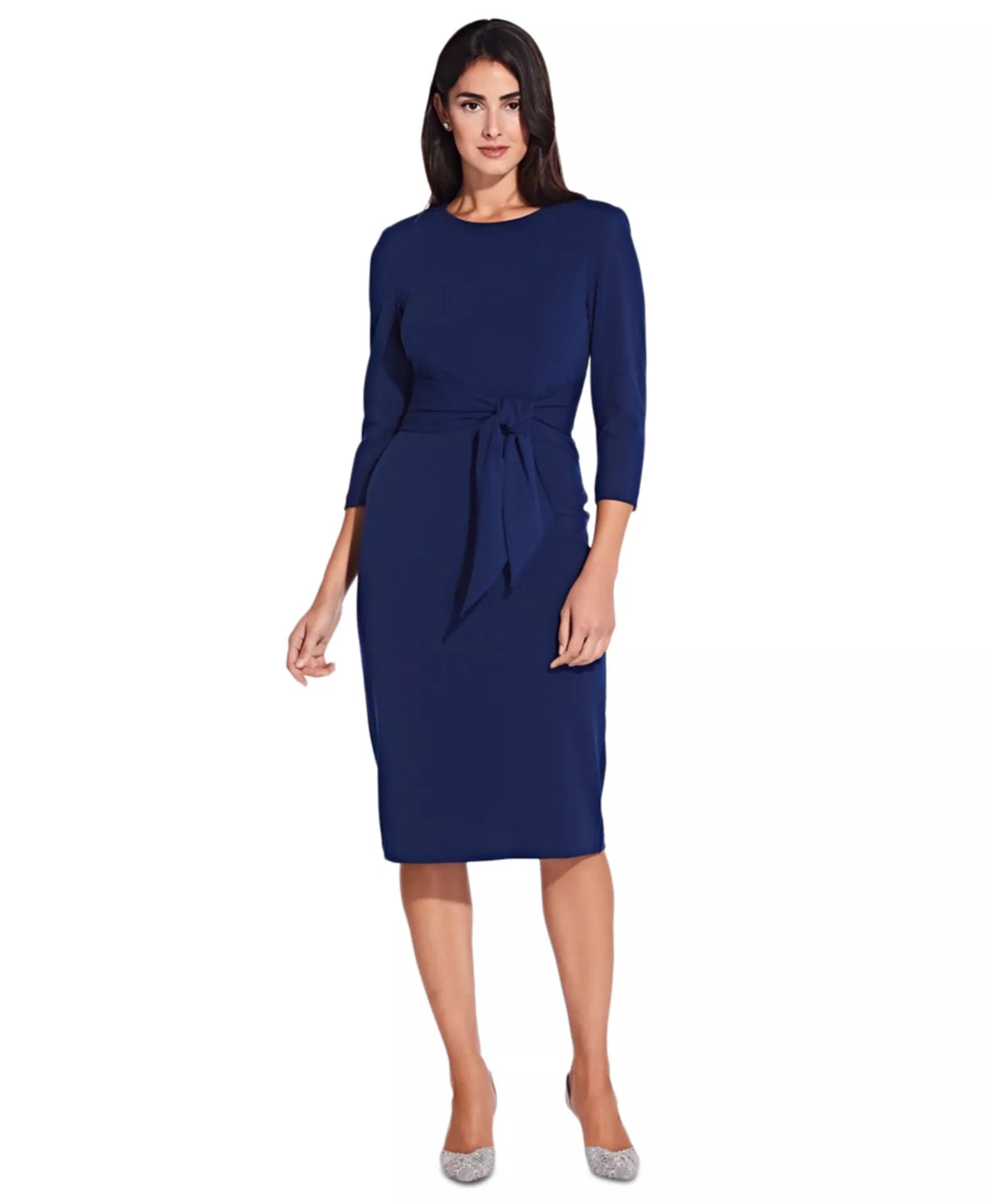 Adrianna Papell AP1D103175 - Navy Sateen