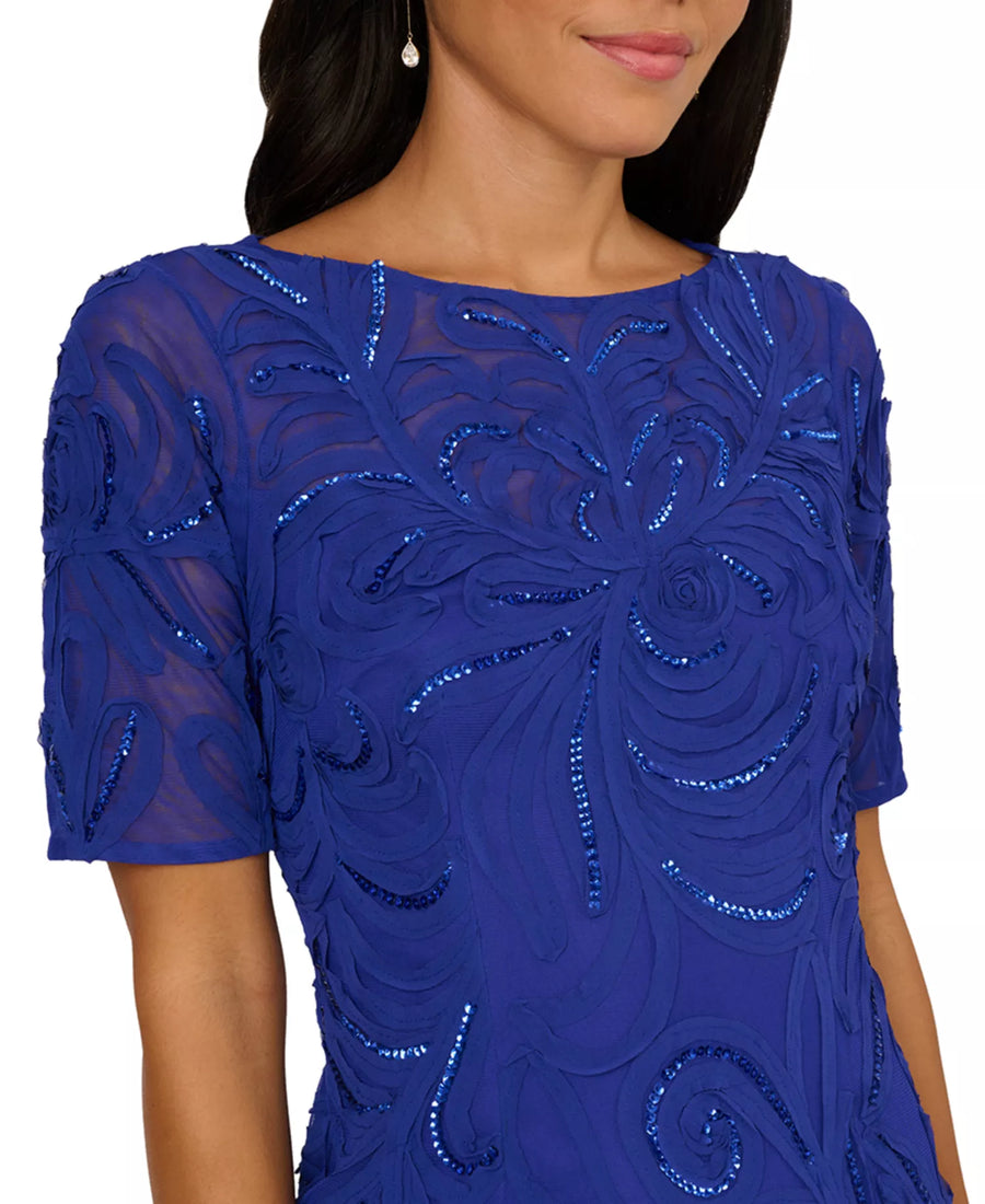 Soutache Column Dress Adrianna Papell AP1E212538