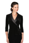 Alex Evenings Shawl Lapel Hip Length Velvet Formal Top 3915736 Wholesale