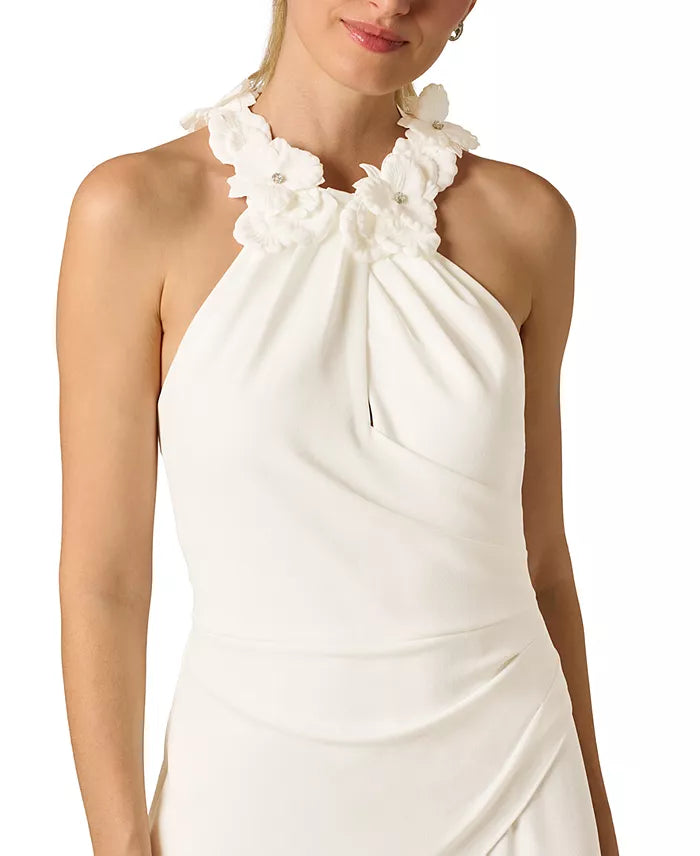 Rosette Halter Jumpsuit Adrianna Papell AP1E212838