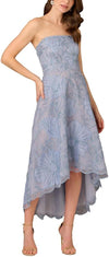 Aidan Mattox MD1E209554 Strapless High Low Floral Dress