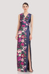 Faux-Wrap Column Gown Kay Unger 55110897