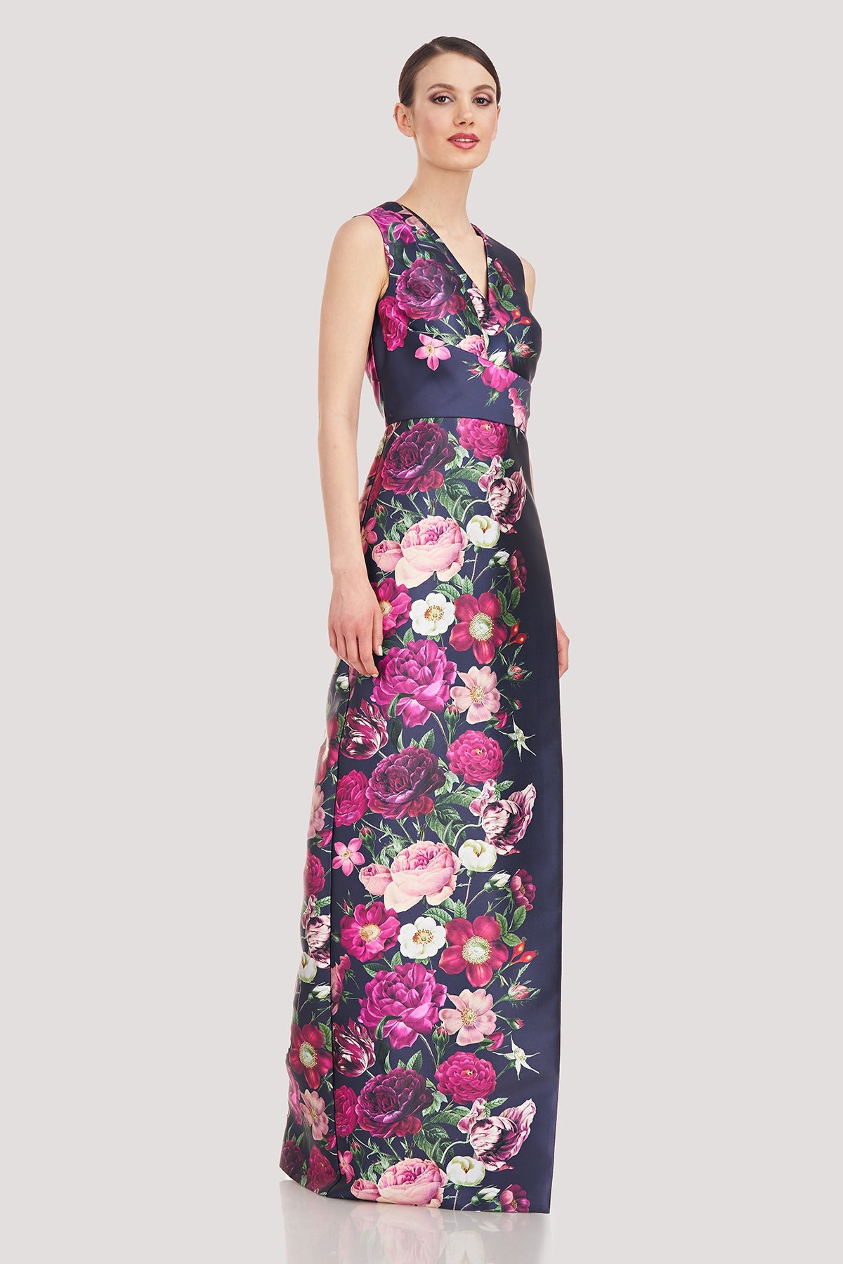 Faux-Wrap Column Gown Kay Unger 55110897