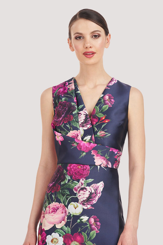 Faux-Wrap Column Gown Kay Unger 55110897