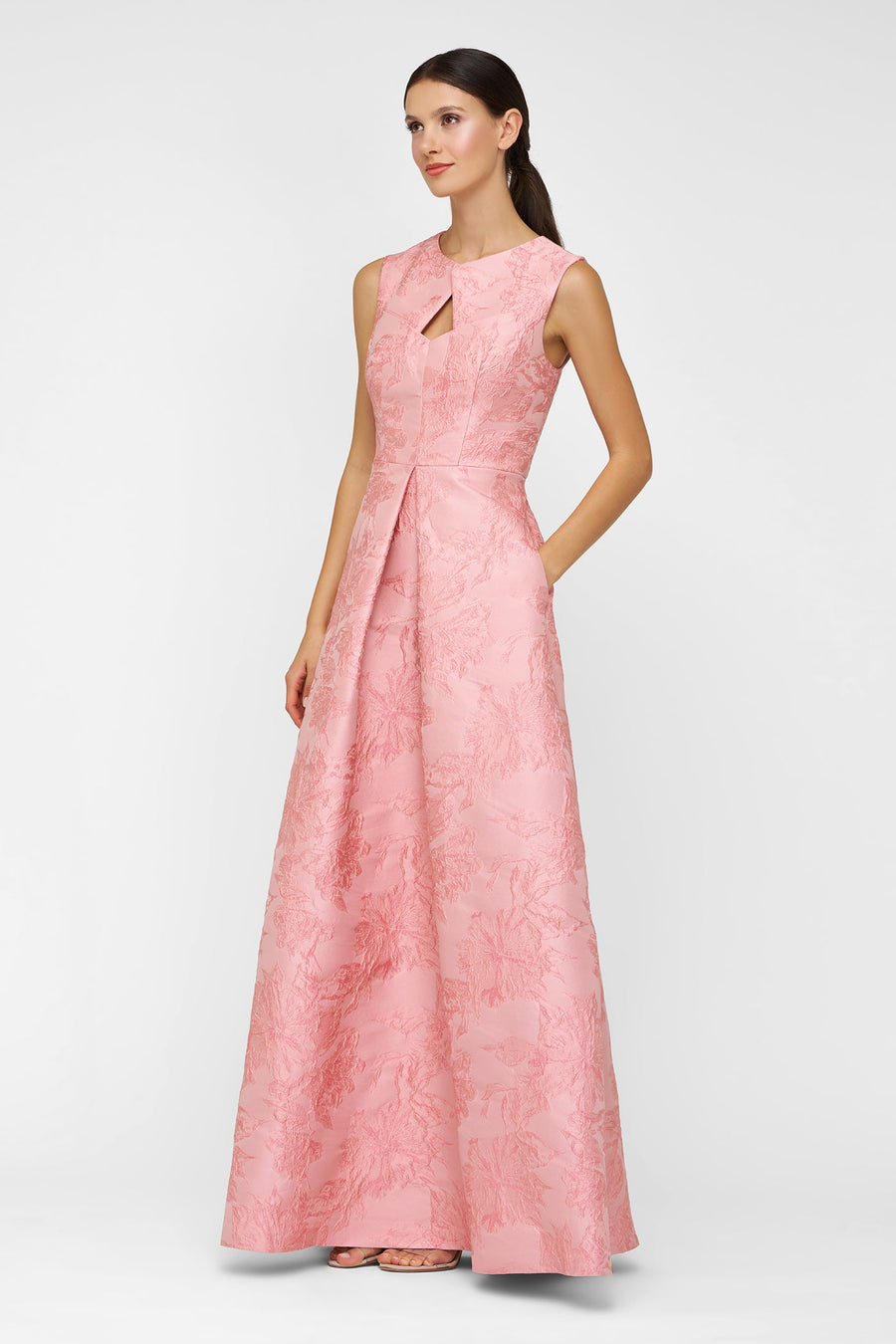 Kay Unger Elaine Gown in Misty Rose