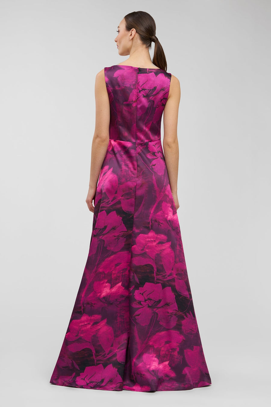 Floral Bonded Satin Gown Kay Unger 55114670 Wholesale