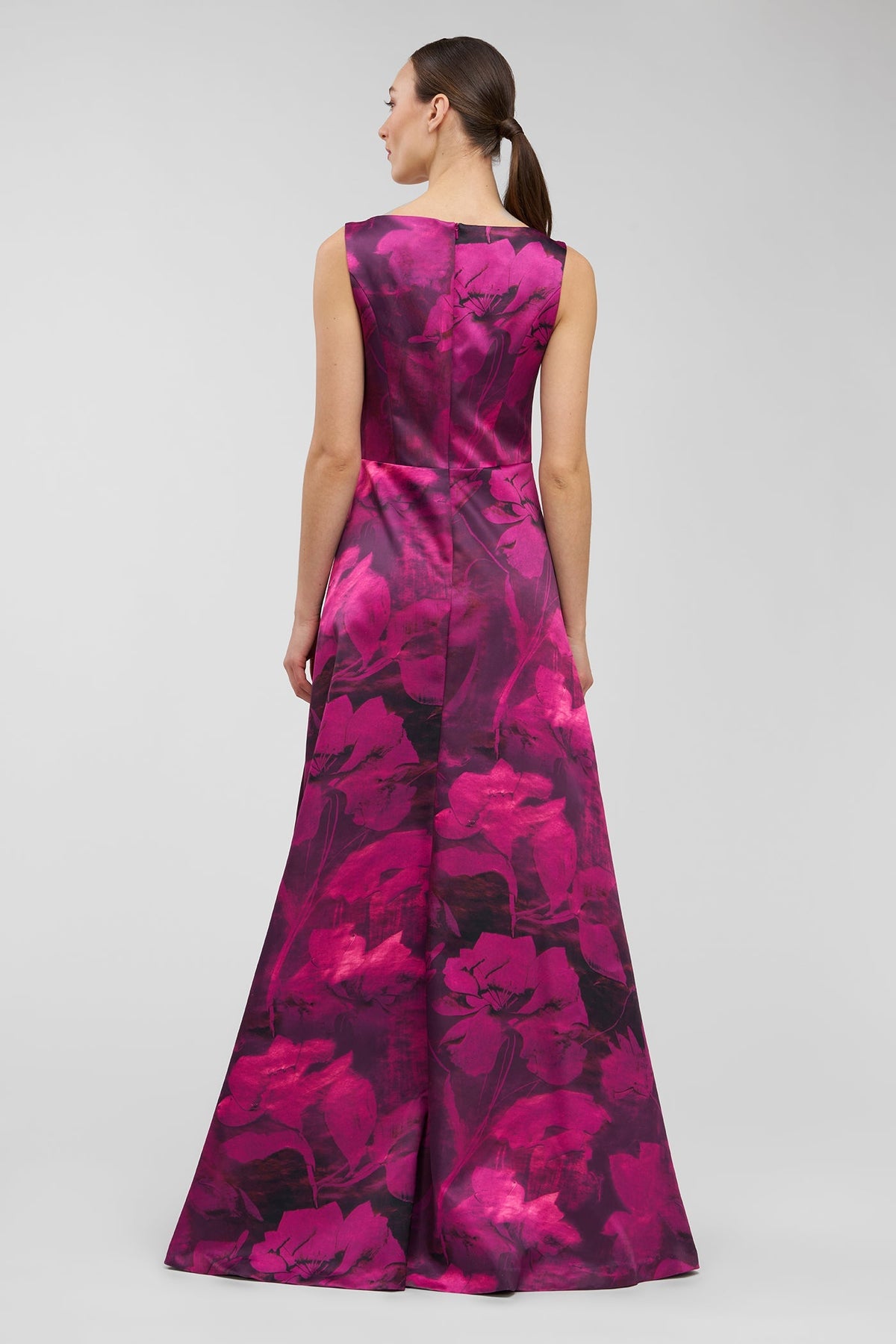 Floral Bonded Satin Gown Kay Unger 55114670 Wholesale