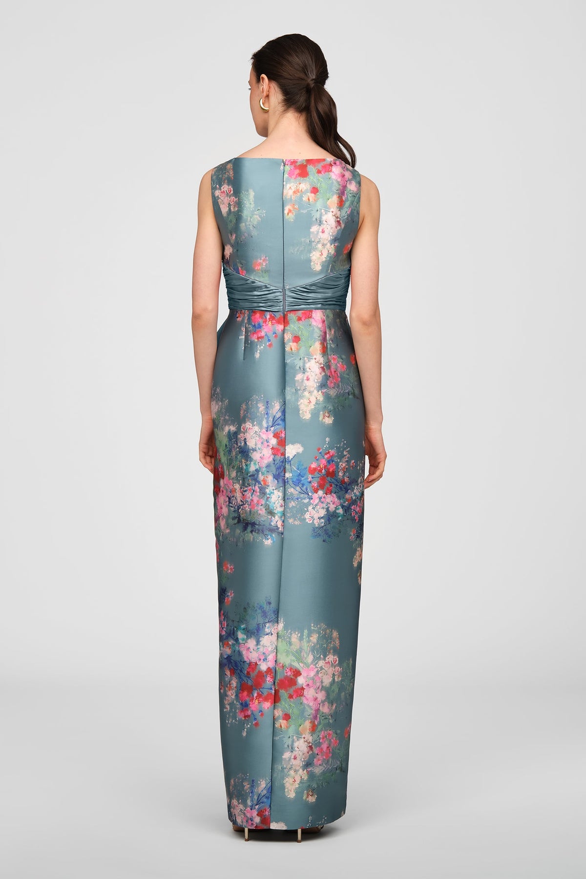 Wholesale Cyan Multi Floral Print Formal Dress Kay Unger 5516174