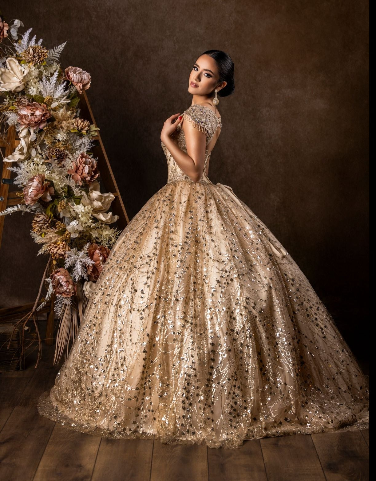 Floor Length Quinceanera Dress Ball Gown
