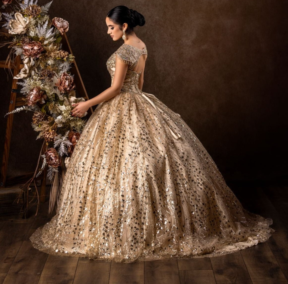 Floor Length Quinceanera Dress Ball Gown