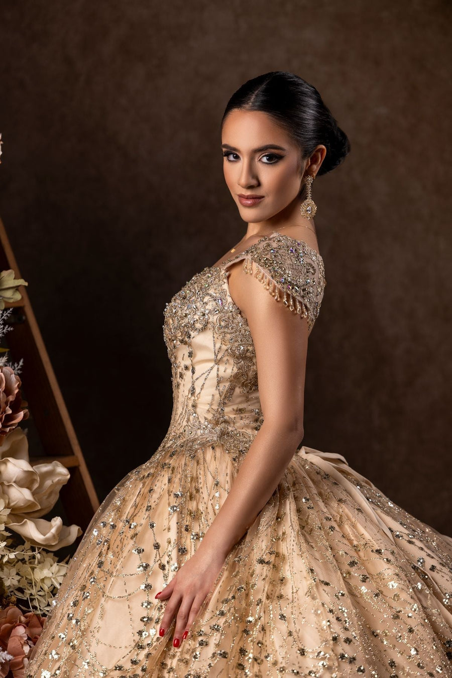 Floor Length Quinceanera Dress Ball Gown