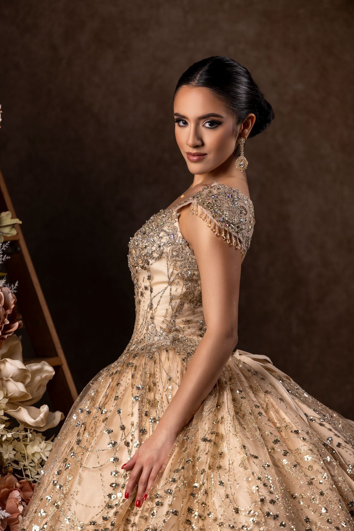Floor Length Quinceanera Dress Ball Gown