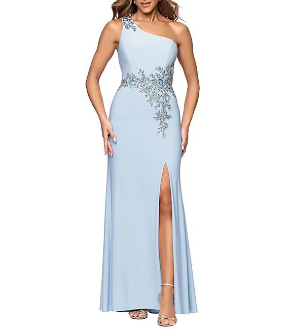 Long Formal One Shoulder Dress Xscape 6804X