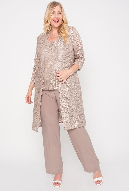 R&M Richards RM1993 Mother of the Bride Long Jacket Pant Suit