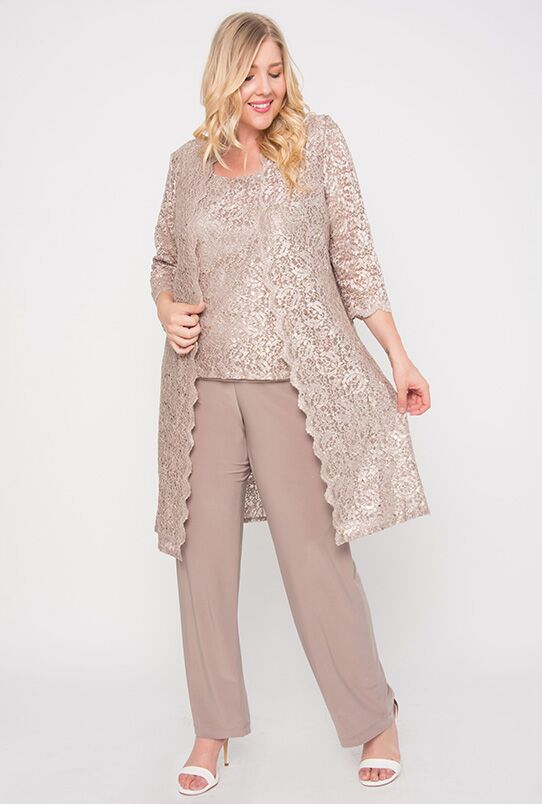 R&M Richards RM1993 Mother of the Bride Long Jacket Pant Suit