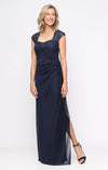 Lace Bodice Cap Sleeve Gown Alex Evenings 81171860