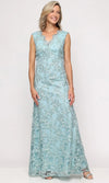 Long Embroidered Empire Waist Dress Alex Evenings 81171938