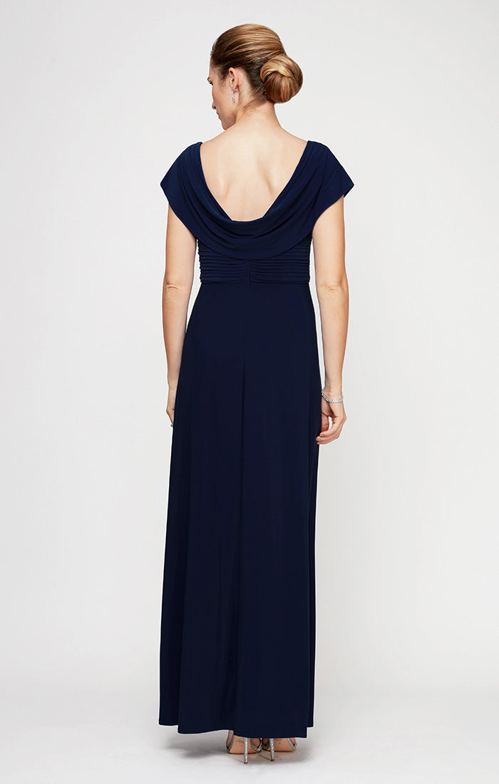 Wholesale Cowl Neck Long Chiffon Mother of the Bride Dress by Alex Evenings 82351491