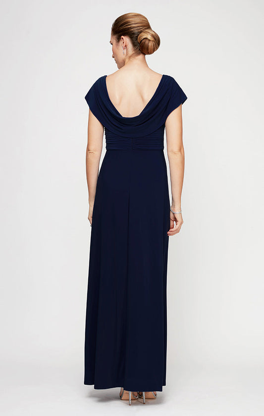 Wholesale Cowl Neck Long Chiffon Mother of the Bride Dress by Alex Evenings 82351491