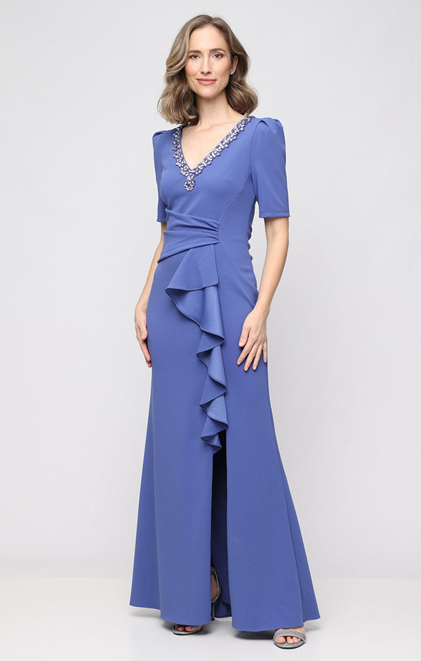 Long Stretch Crepe Dress Alex Evenings 8160597