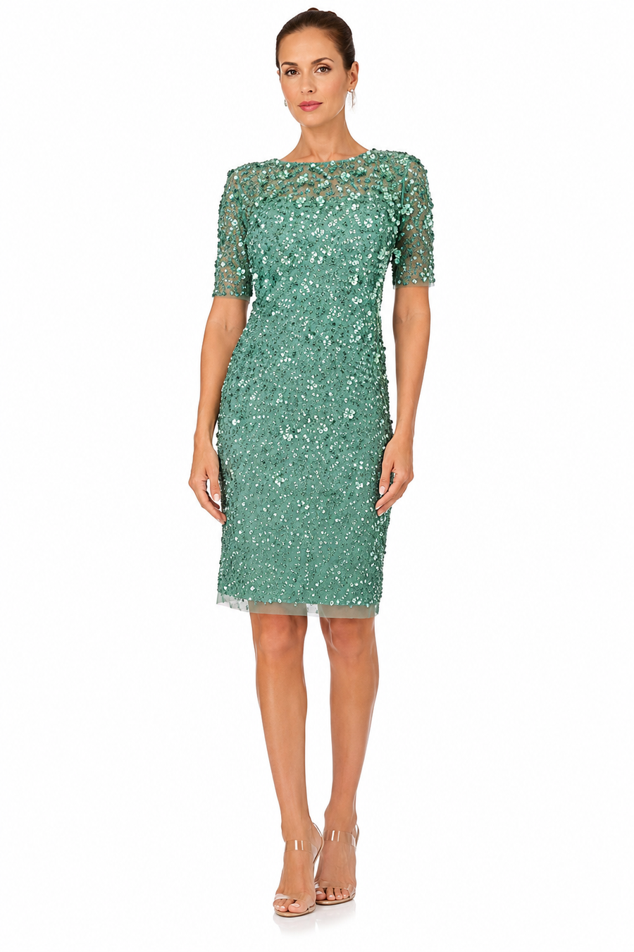 Wholesale Adrianna Papell AP1E207750 Short Beaded Cokctail Dress