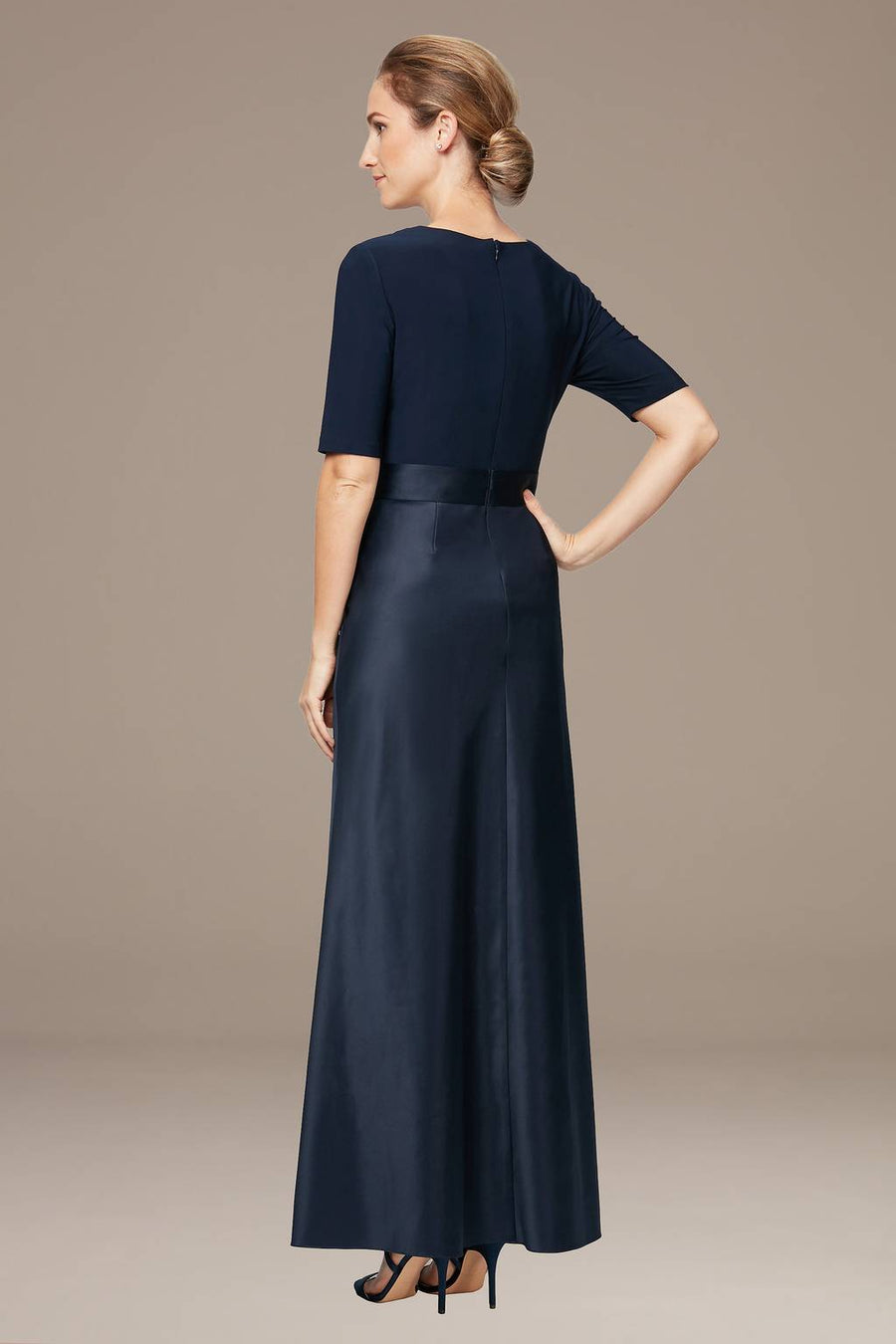 Wholesale Surplice Neckline Ballgown with Full Satin Skirt & Jersey Bodice Alex Evenings 82351533