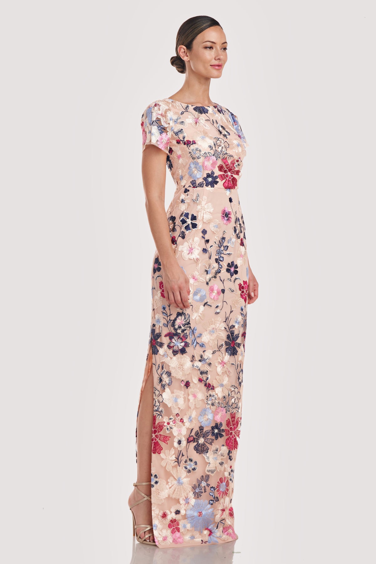 Floral Embroidered Column Gown JS Collections 86111216 Wholesale