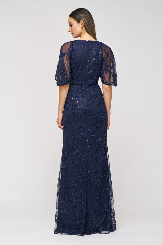 Cape Sleeve Mermaid Gown JS Collections 86113580 Wholesale